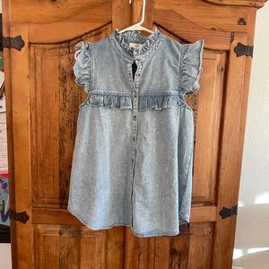 Button down denim top